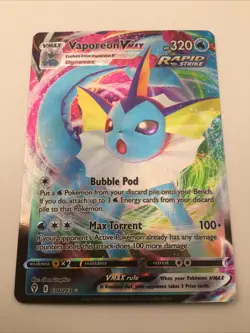 Vaporeon VMAX, 030/203 Evolving Skies, M/NM, Pokemon TCG - Image 1