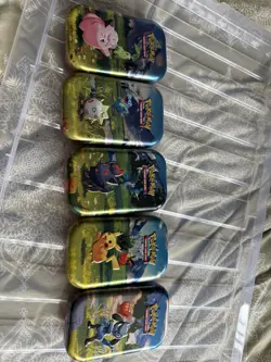Complete Set Pokemon TCG Ascended Heroes Mini Tins (TINS ONLY, no contents) - Image 1