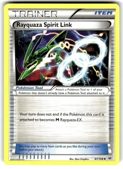 Rayquaza Spirit Link 87/108 Uncommon Roaring Skies Pokemon Near Mint - Image 1
