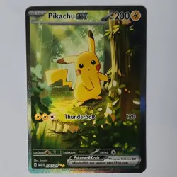 Pikachu ex Special Illustration Rare Full Art Holo 276/217 ASC Pokemon - Image 3