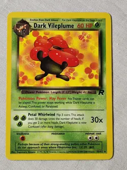 NM Dark Vileplume - Non-Holo #30 Team Rocket Pokemon TCG - Image 1