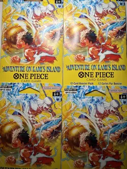 One Piece Booster Pack Lot x4 OP15 EB04 Adventure On Kami’s Island Sealed - Image 1