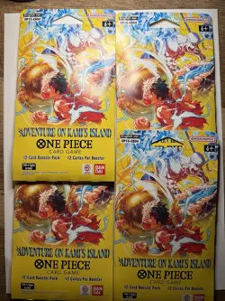 One Piece Booster Pack Lot x4 OP15 EB04 Adventure On Kami’s Island Sealed - Image 3