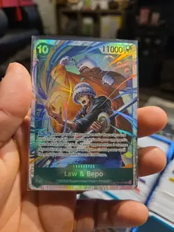 One Piece TCG Law & Bepo ST24-004 Super Rare Green Starter Deck. NM. X4 Set - Image 3