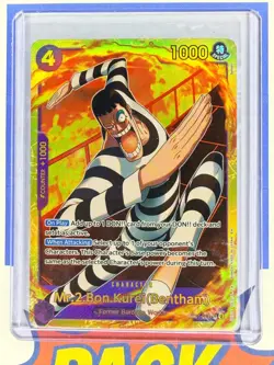 Mr. 2 Bon Kurei (Bentham) One Piece EB01-061 SEC Secret Rare - Image 1