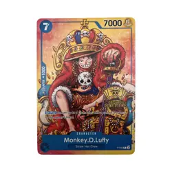 Monkey D. Luffy | P-043 | One Piece TCG | 2nd Anniversary Stamp | King Luffy - Image 1