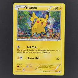 [HP] Pikachu 6/12 McDonald’s Promo 2015 Holo *Damaged, See Pics* - Image 1