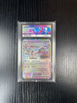 Pokemon TCG Sylveon ex 041/131 Prismatic Evolutions Stamped Promo Ace 9 - Image 1