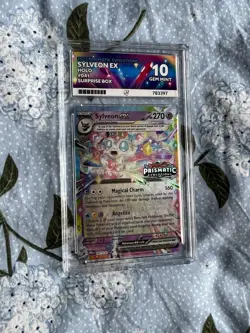 Pokemon TCG Prismatic Evolutions Sylveon EX Stamped Card 041/131 ACE GEM-MT 10 - Image 1
