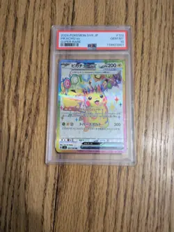Pikachu ex PSA 10 Japanese Pokemon Card 122 sv8 2024 Super Electric Breaker - Image 1
