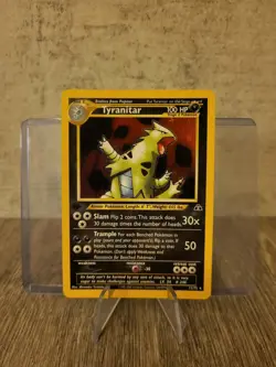 1st Edition Tyranitar 12/75 Neo Discovery Holo Pokemon Card 2001 WOTC LP - NM - Image 1