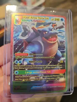 Water Arrow Turtle GX Rainbow Foil Fan Vinyl Art Textured Collector Card - Image 3