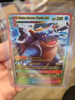 Water Arrow Turtle GX Rainbow Foil Fan Vinyl Art Textured Collector Card - Image 5