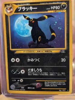 Pokemon Umbreon Crossing the Ruins... Holo Rare Card 197 Japanese - Image 1