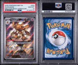 Pokemon Alakazam TCG Mega Evolution Black Star Promo Card MEP-009 ETB - Image 3