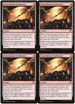 MTG Experimental Synthesizer x4 Kamigawa: Neon Dynasty Common NM Playset - Image 1