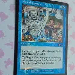 Magic: The Gathering Miscalculation Interrupt Blue foil 36/143 Wizards Holofoil! - Image 2