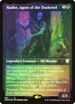 Nadier, Agent of the Duskenel ETCHED FOIL 567 Uncommon Commander Legends CMR MTG - Image 1