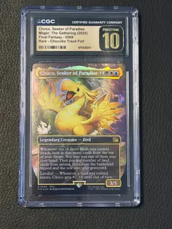 CHOCO SEEKER OF PARADISE MTG Final Fantasy Chocobo Track Foil CGC PRISTINE 10 - Image 1