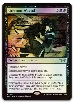 Grievous Wound #102 (Foil) (NM) Duskmourn DSK Magic MTG - Image 1