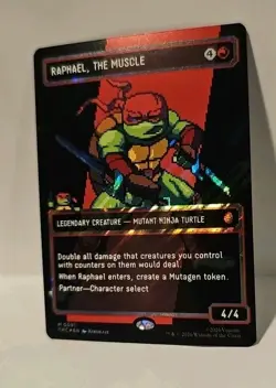 MTG - Raphael, the Muscle (0091) (Borderless) (Surge Foil) Mutant Ninja Turtles - Image 2