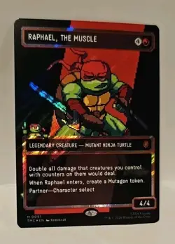 MTG - Raphael, the Muscle (0091) (Borderless) (Surge Foil) Mutant Ninja Turtles - Image 3