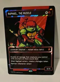 MTG - Raphael, the Muscle (0091) (Borderless) (Surge Foil) Mutant Ninja Turtles - Image 4
