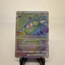 Pokemon TCG Magnezone VSTAR Rainbow Secret Rare Lost Origin Card 198/196 - Image 1