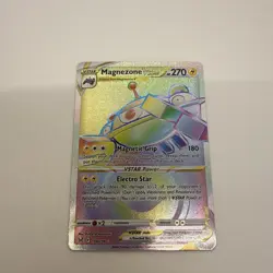 Pokemon TCG Magnezone VSTAR Rainbow Secret Rare Lost Origin Card 198/196 - Image 2