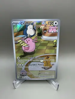 Pokemon TCG Chansey Illustration Rare IR Holo 187/167 Twilight Masquerade Sv06 1 - Image 1