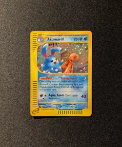 Pokemon AQUAPOLIS - #H4/H32 Azumarill - Holo - ENG - SWIRL - Near Mint - Image 3