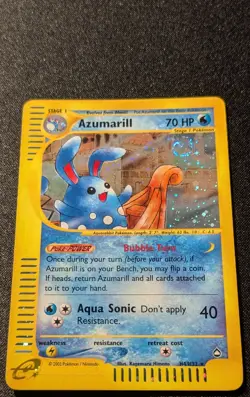 Pokemon AQUAPOLIS - #H4/H32 Azumarill - Holo - ENG - SWIRL - Near Mint - Image 4