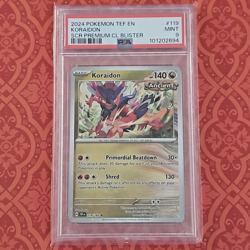 Pokemon PSA 9 Koraidon Cosmos Foil SCR Checklane Blister Promo TEF #119 2024 EN - Image 2