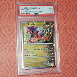 Pokemon PSA 9 Koraidon Cosmos Foil SCR Checklane Blister Promo TEF #119 2024 EN - Image 3