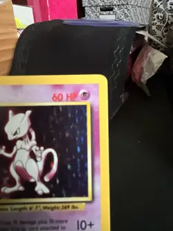 Pokemon Mewtwo Base Set Holo Rare 10/102 1999 60 HP Wizards Copyright English - Image 3