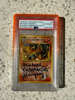 Pokemon Blaine's Charizard Holo Japanese Gym 2 No.006 - MICHAEL HAIGNEY - Image 1