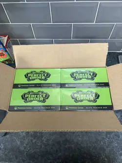 4x Pokemon Perfect Order Pokemon Center ETB | OPENED CASE 📦 | New Sealed 🚚🚀 - Image 1