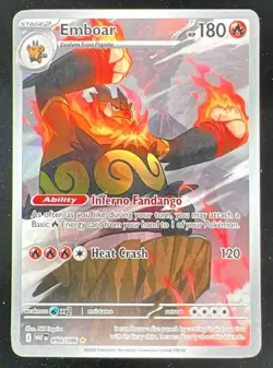 2025 Pokemon SV White Flare - WHT EN #098/086 Emboar Illustration Rare - Image 1