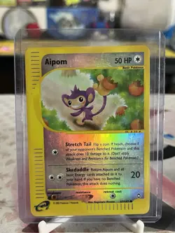 Pokemon Aipom 067/147 Aquapolis Reverse Holo E-Reader - Image 1