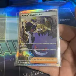 Pokemon TCG Trainer Morty's Conviction 211/162 Temporal Forces SIR NM - Image 3