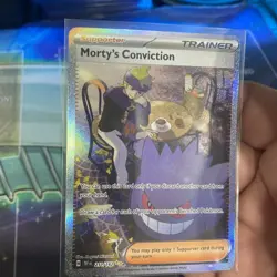 Pokemon TCG Trainer Morty's Conviction 211/162 Temporal Forces SIR NM - Image 5