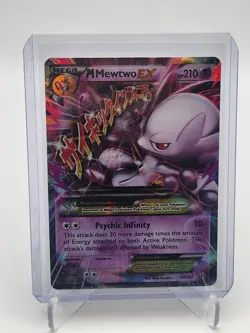Pokemon M Mewtwo EX 64/162 HP BREAKthrough Mega Ultra Rare Foil Psychic Infinity - Image 1