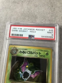 1997 Pokemon Japanese Rocket Gang Holo Dark Golbat #42 PSA 9 MINT - Image 2