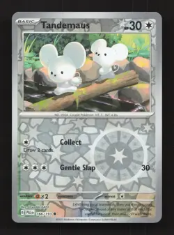 Tandemaus 166/193 Common Paldea Evolved Pokemon Reverse Holo Near Mint - Image 1