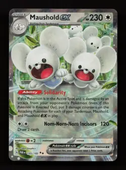 Maushold ex 155/182 Double Rare Paradox Rift Pokemon Near Mint - Image 1