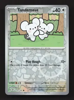 Tandemaus 157/191 Common Surging Sparks Pokemon Reverse Holo Near Mint - Image 1