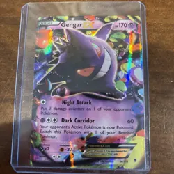 Pokemon Gengar EX Full Art Holo Ultra Rare 34/119 XY Phantom Forces 170 HP - Image 3