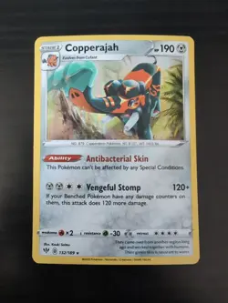 2020 Pokemon Copperajah 132/189 Swsh03: Darkness Ablaze Holo - Image 1