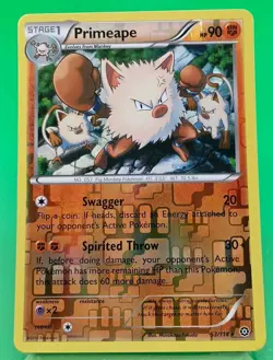 Pokemon Primeape Reverse Holo 53/114 STS Steam Siege NM - Image 1