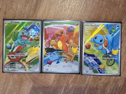 Kanto Starters First Partner Illustration Promos 30th Anniversary Pokemon NM TCG - Image 1
